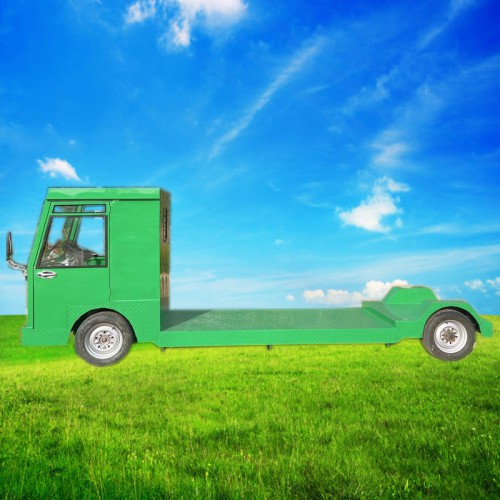 工地仓库拉货电瓶车   电动平板拖车  蔬菜大棚搬运车