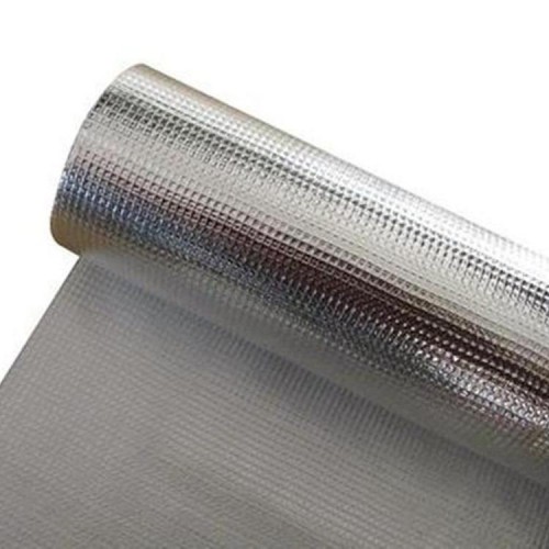 耐高温铝箔纤维布 斜纹铝箔玻璃纤维布 安朗缎纹玻璃丝布