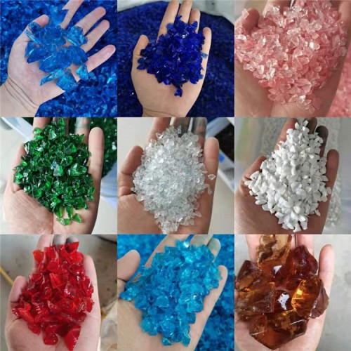 厂家销售 玻璃砂 透明彩色玻璃砂 不规则玻璃砂