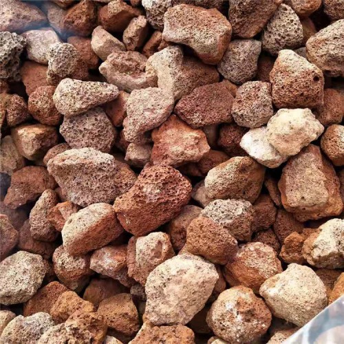 供应红色火山石 鱼池过滤用火山石 污水处理火山石 多肉颗粒土