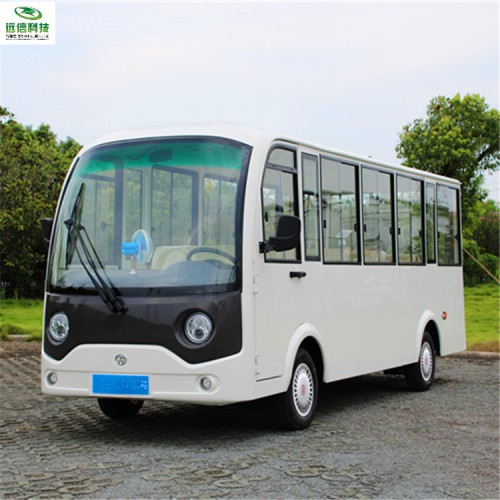 济南远信封闭式观光车 电动景区旅游观光车