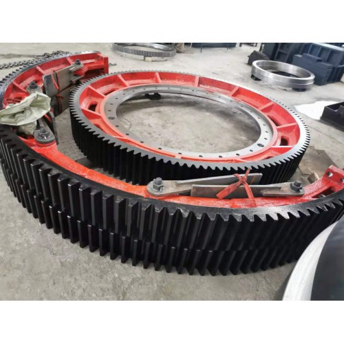 1.9米咸宁石英砂烘干机大齿轮 齿数156配件