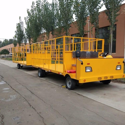 新能源电动拖挂车   厂区牵引平板拖车   大型货物搬运车