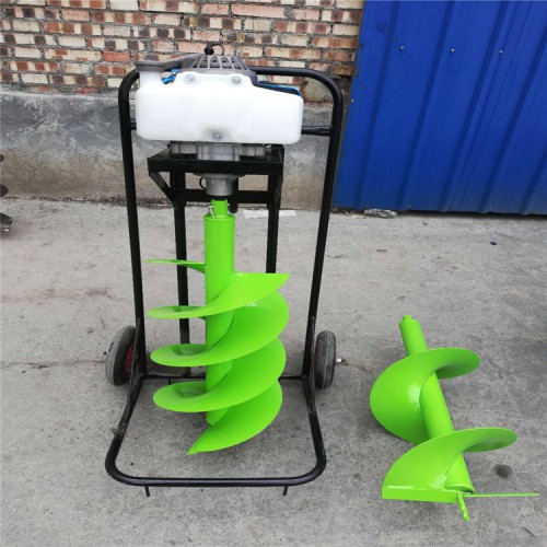 脚踩植树钻坑机 种树打孔挖坑机