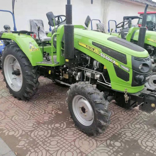 萨丁604农用四轮拖拉机 四驱多功能耕地机 8+8梭式换挡