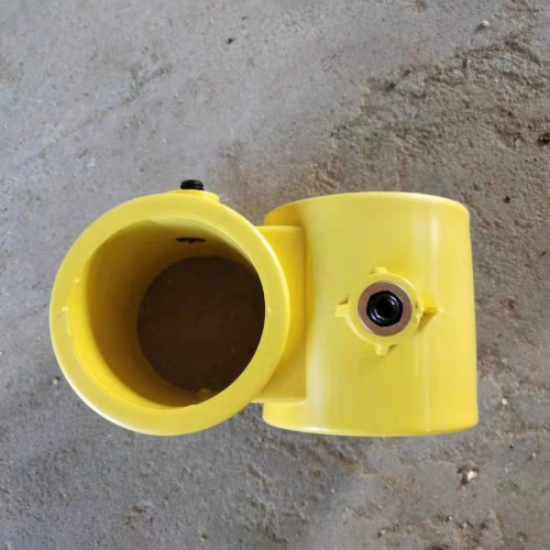 立杆连接件 防护立杆弯头 建筑防护栏杆连接 建筑连接管件