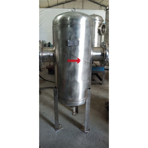 DN500螺旋旋风式水汽分离气液除水罐油水气液分离器螺纹连接