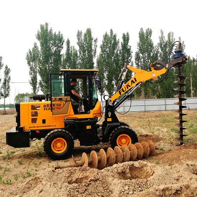 电线杆打坑机 铲车挖坑机价格 电杆基础打坑机