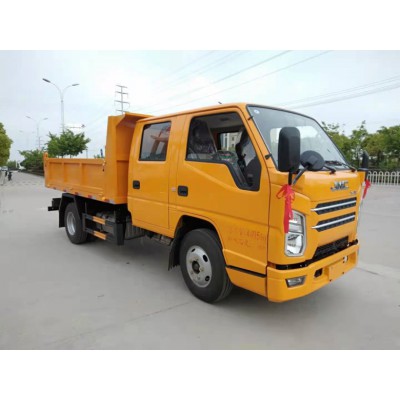 国六双排座自卸车