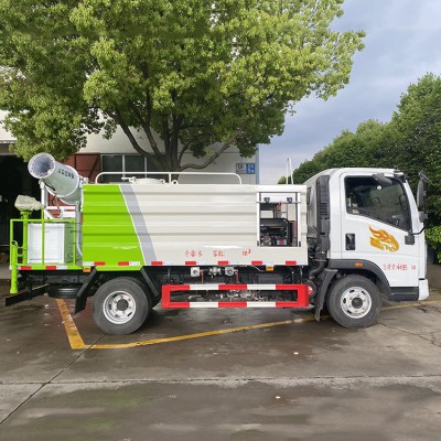 重汽豪曼蓝牌抑尘车 7方蓝牌洒水车 雾炮车供应厂家