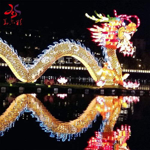 端午节龙舟龙船造型彩灯制作东莞源头厂家现货直销批发