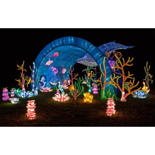 广东东莞彩灯灯饰制作定制厂家现货批发端午节100周年装饰灯