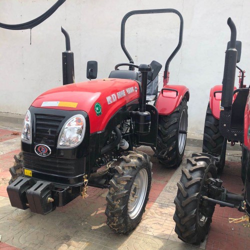 可出口万年红瑞德504拖拉机 四驱四轮多功能旋耕犁地机