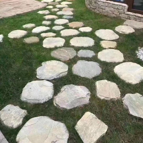 园林踏步石 青石板踏步石 黄木纹踏步石