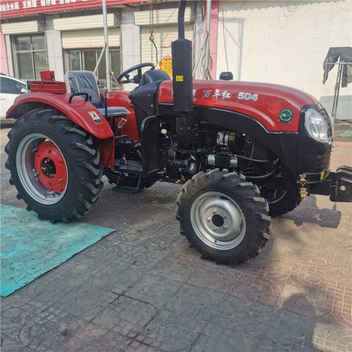 万年红504拖拉机 四驱多功能旋耕犁地机 洛阳拖拉机