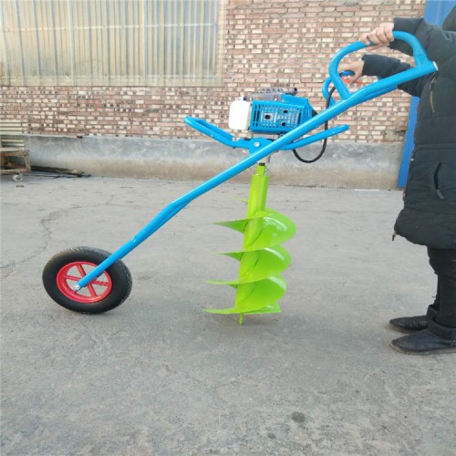 双螺旋种树挖坑机 便捷式植树打洞机 农用挖树坑机