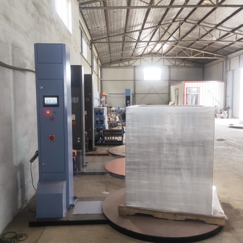 敬贤 压顶式缠绕膜打包机 自动缠绕膜机 油桶缠膜包装机