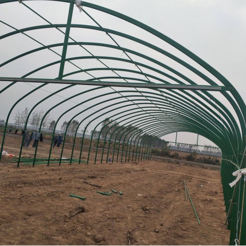 鸡舍大棚建造 生猪养殖大棚安装 砖墙大棚 大棚专用管
