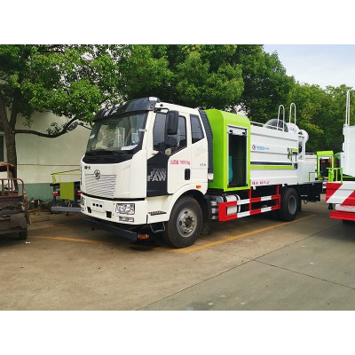 12方解放J6抑尘车 绿化喷洒车 12方洒水车 雾炮车