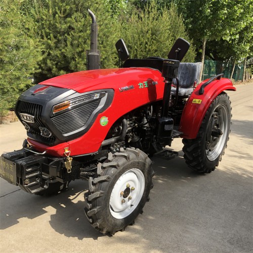 力王504农用四轮拖拉机 窄轮距耕地机 液压助力