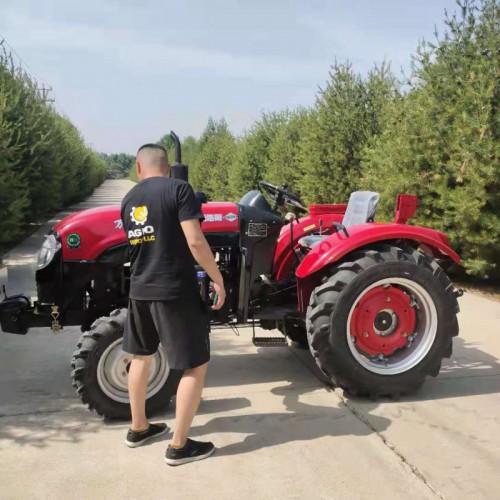 万年红504农用拖拉机 东方红发动机 四驱多缸拖拉机