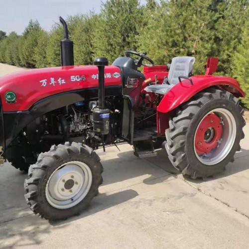 万年红504农用四轮拖拉机 50马力四驱多缸拖拉机