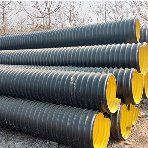 HDPE双壁波纹管 钢带管