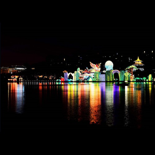 自贡花灯手工灯笼大型灯会灯展制作策划华亦彩源头公司厂家