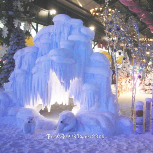 华亦彩人造仿真雪景景区公园雪景装饰布置制作生产厂家