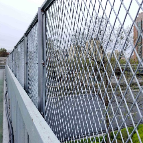 菱形钢板护栏网 桥梁防抛网