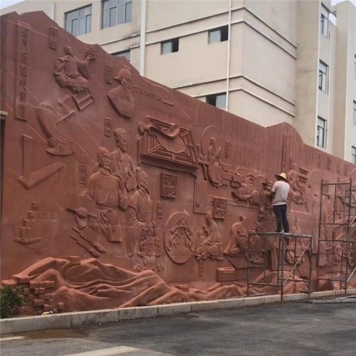 红砂岩浮雕 浮雕文化墙 石材浮雕厂家 规格齐全