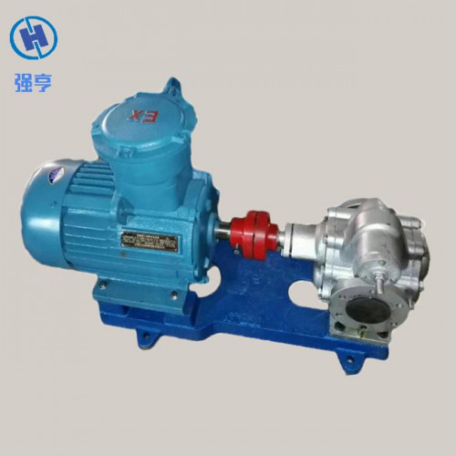 不锈钢齿轮泵输送卫生油，效率高，使用寿命长