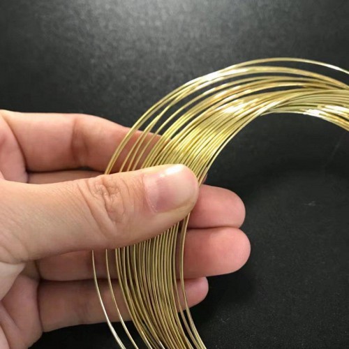 高导电H65黄铜线 半硬螺丝黄铜线 光亮黄铜扁线 装饰黄铜线