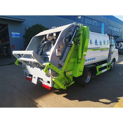 东风蓝牌压缩垃圾车 4方压缩垃圾车 挂桶压缩垃圾车