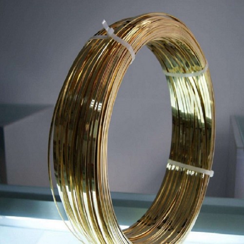 国标H62/H65/H70半硬黄铜线光亮黄铜扁线厂家