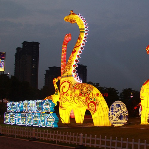 四川自贡花灯厂中秋节大型户外氛围灯会灯展制作公司
