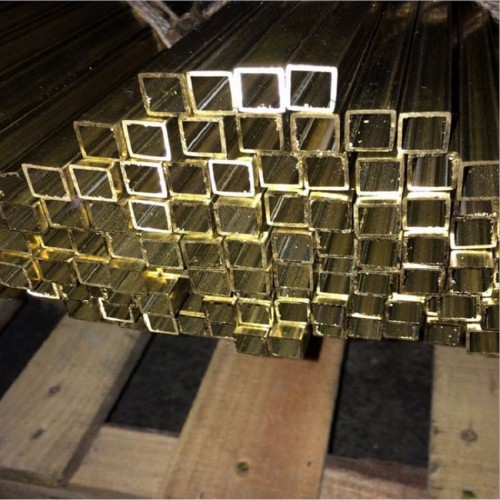 电镀H65薄壁黄铜管装饰用黄铜方管黄铜扁管
