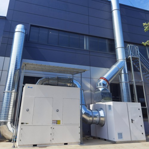 淄博焊接机器人集中除尘  多工位焊接房集中净化设备