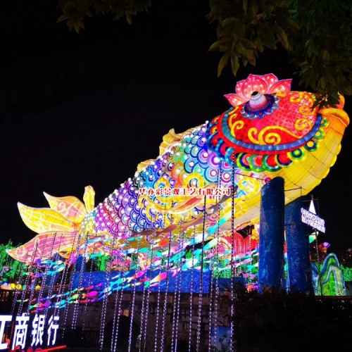 中秋节国庆节大型花灯彩灯工程项目定制节日灯笼批发