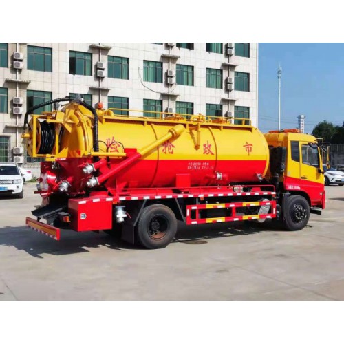 东风天锦15方清洗吸污车 管道疏通车 抽泥浆车 厂家直销