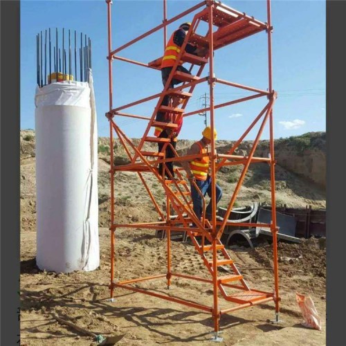 安全爬梯 梯笼式安全爬梯