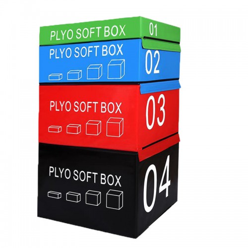 台阶渐进式跳箱四合一组合软体跳箱儿童弹跳力爆发力训练跳箱