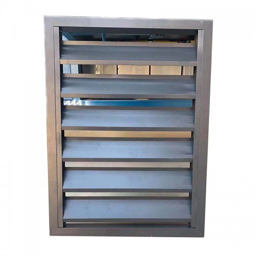 锌钢百叶窗 金属百叶窗 防雨铝合金百叶窗