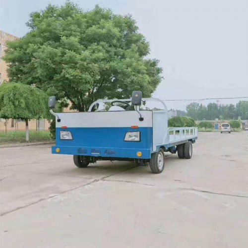 2吨4吨建材运输平板车  载重王搬运车  工业电动拉货车