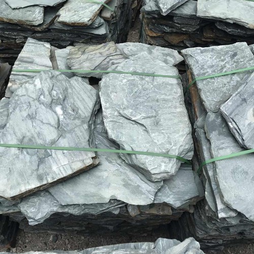 青色碎拼石 青石碎拼石 碎拼片石