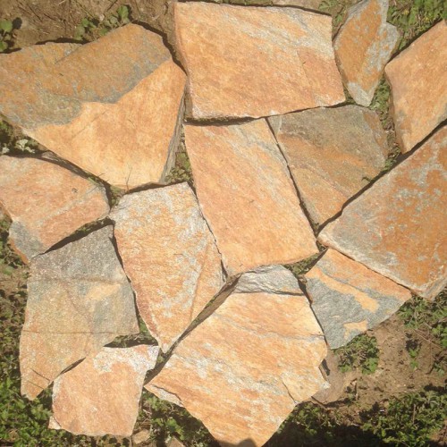 锈石英碎拼石 冰裂纹碎拼石 绣石英碎拼石