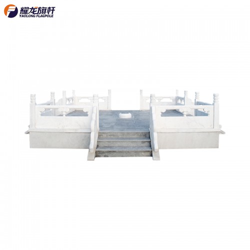 大理石旗台 汉白玉升旗台 旗台厂家