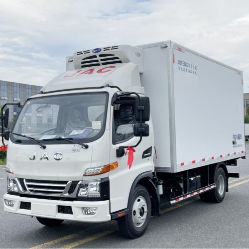 江淮骏铃4米2冷藏车厂家帅铃新能源电动瓜果蔬菜冻品冷链车价格