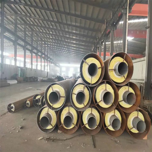 直埋蒸汽保温管价格 地埋蒸汽保温钢管 外滑动式蒸汽保温管道