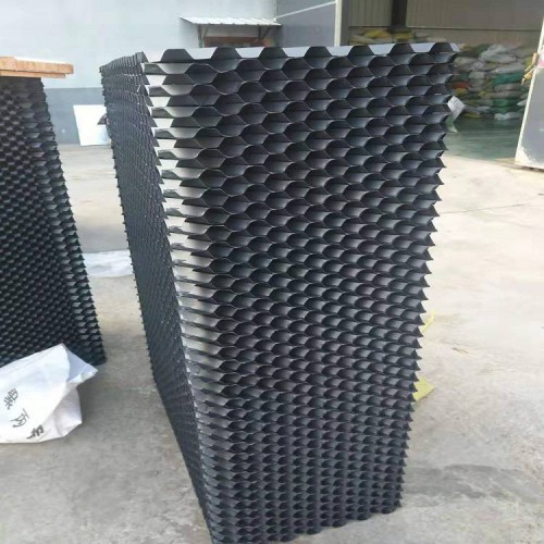 蜂窝状填料 斜交错散热片 PVC冷却塔填料